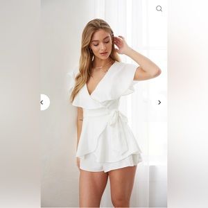 American Threads Light Blue Flowy Romper